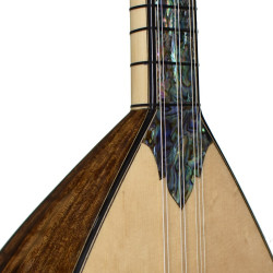 KÖPRÜ SİSTEMLİ SEDEF KLAVYELİ KISA SAP AFRİKA CEVİZİ 42 cm KÖPRÜ SİSTEMLİ SEDEF KLAVYELİ KISA SAP AFRİKA CEVİZİ 42 cm