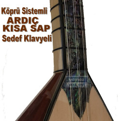 KÖPRÜ SİSTEMLİ SEDEF KLAVYELİ KISA SAP ARDIÇ 43 cm KÖPRÜ SİSTEMLİ SEDEF KLAVYELİ KISA SAP ARDIÇ 43 cm