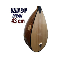 Uzun Sap Bağlama  Oyma Dut 43 cm Uzun Sap Bağlama  Oyma Dut 43 cm
