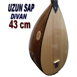 Uzun Sap Bağlama  Oyma Dut 43 cm Uzun Sap Bağlama  Oyma Dut 43 cm