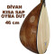 DİVAN BAĞLAMA OYMA DUT KISA SAP 46 cm DİVAN BAĞLAMA OYMA DUT KISA SAP 46 cm