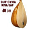 Oyma Dut Bağlama Kısa Sap 40 cm