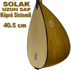 Solak Bağlama Uzun  Sap İroko Yaprak 40.5 cm Solak Bağlama Uzun  Sap İroko Yaprak 40.5 cm